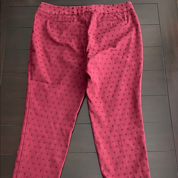 Talbots Burgundy Cropped Pants - Picture 7 of 8